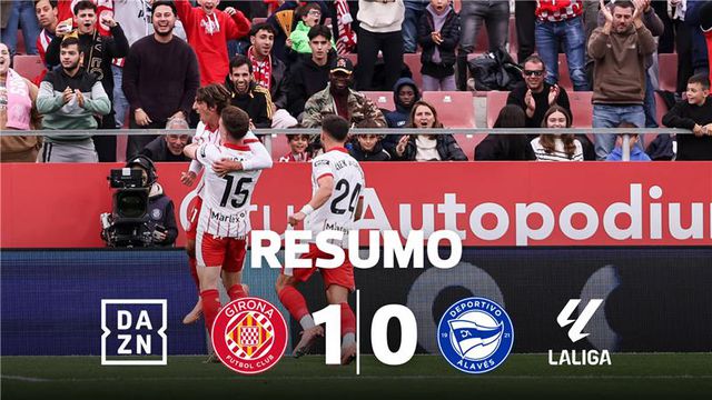 Golo madrugador tira Girona dos lugares de despromoção (resumo)