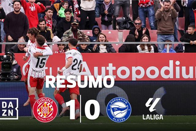 Golo madrugador tira Girona dos lugares de despromoção (resumo)