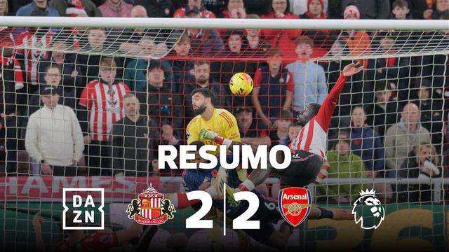 Arsenal não escapa (ainda mais) na liderança ao sofrer golo na compensação (resumo)