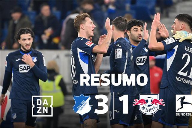 Leipzig perde com o Hoffenheim e Harder continua em branco (resumo)