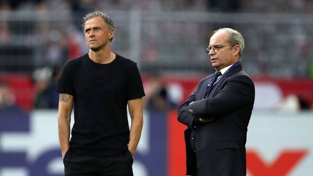 Luis Enrique e Luís Campos