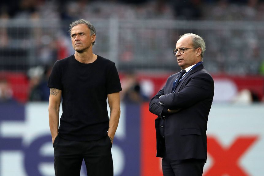 Luis Enrique e Luís Campos