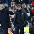José Mourinho e Antonio Conte, quando treinavam Manchester United e Chelsea