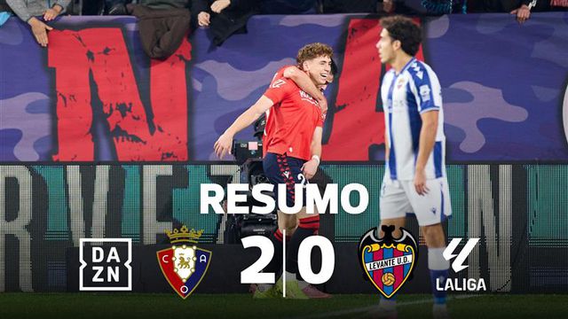 Osasuna bate aflito Levante e respira melhor (resumo)