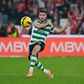 Gonçalo Inácio foi um dos quatro portugueses do Sporting que jogou de início no dérbi — Foto: Imago