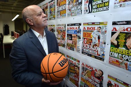 Carlos Barroca  visitou as instalações de A BOLA.      Fotografia Miguel Nunes