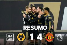 Portugueses em grande na goleada do Man. United (resumo)