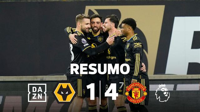 Portugueses em grande na goleada do Man. United (resumo)
