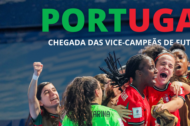 EM DIRETO: a chegada das vice-campeãs mundiais a Portugal