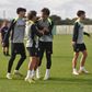 Treino do Sporting antes de defrontar o Bayern - Foto: Miguel Nunes