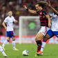 David Luiz a defrontar o Fortaleza, ao serviço do Flamengo