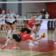 Equipa de voleibol feminino do Benfica nas competições europeias. Foto CEV