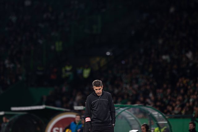 Bruno Lage durante o Sporting-Benfica de dezembro passado