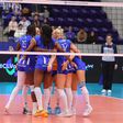 Equipa de voleibol feminino do FC Porto nas competições europeias. Foto CEV