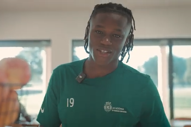 Sporting mostra um dia com Geovany Quenda