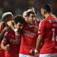 Jogadores do Benfica festejam golo marcado ao SC Braga na Taça da Liga (08/01/2025)