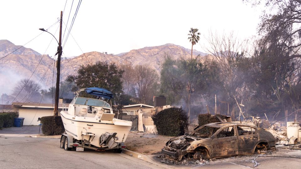 Fogo devastou o bairro de Altadena, em Los Angeles