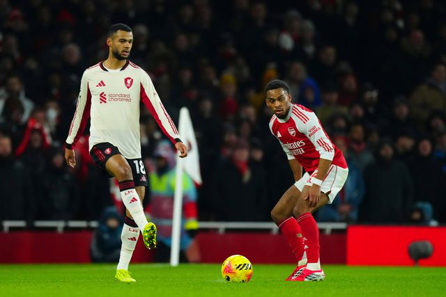 Cody Gakpo em ação frente aos 'gunners'