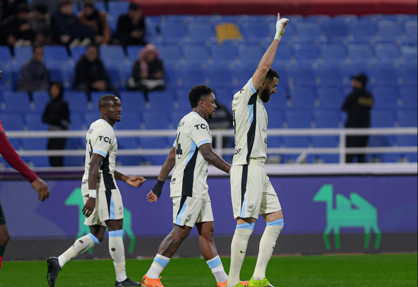 Benzema rubricou um 'hat-trick' - Foto: X/Al Ittihad