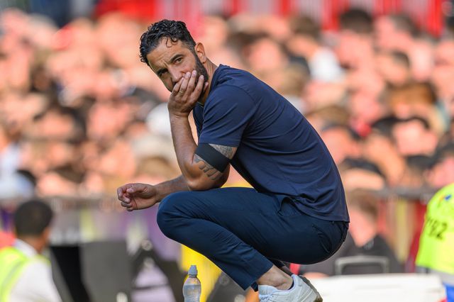 Ruben Amorim orientou o Man. United pela última vez em Leeds (1-1)