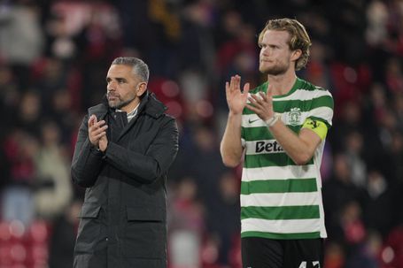 Morten Hjulmand é o jogador mais utilizado por Rui Borges esta temporada, o capitão é, sem dúvida, um dos esteios da equipa de Alvalade - Foto: IMAGO