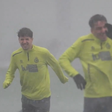 Treino do Racing Santander foi interrompido pela chuva