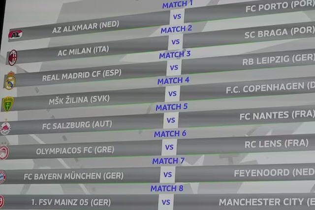 Os adversários de FC Porto e SC Braga nos oitavos de final da Youth League