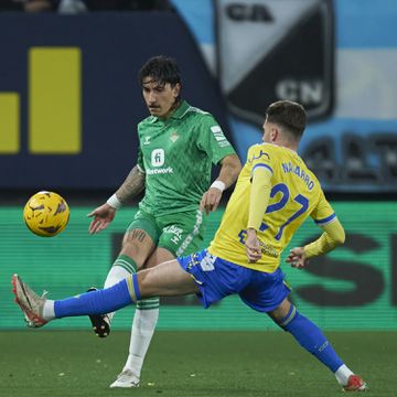 La Liga: Bétis vence no terreno do Cádiz com William Carvalho em campo