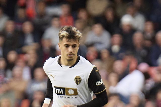 Iván Jaime em ação pelo Valência