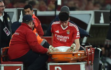 Benfica: a primeira reação de Manu à lesão grave