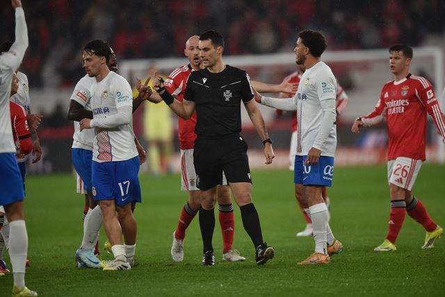 Bruno Costa, juiz da partida entre Benfica e Alverca