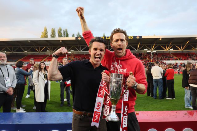 Rob Mcelhenney e Ryan Reynolds, co-proprietários do Wrexham, do País de Gales