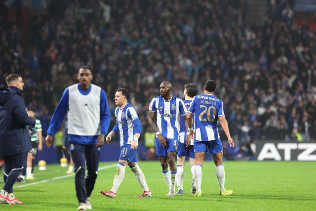 Festejos dos jogadores do FC Porto (Foto: Catarina Morais / Kapta+)