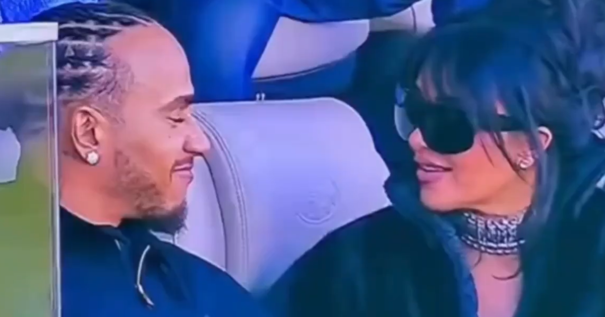 Hamilton e Kardashian incendeiam redes sociais: casal assistiu ao Super Bowl (vídeo)