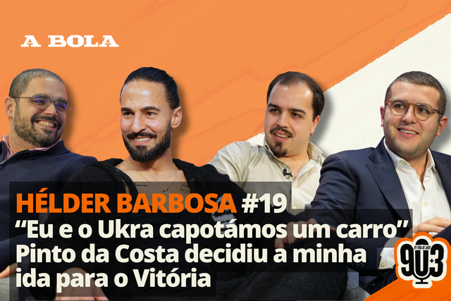 90+3 | T3 | EP 19 | Hélder Barbosa| “Eu e o Ukra capotámos um carro e o Fernando Couto salvou-nos”