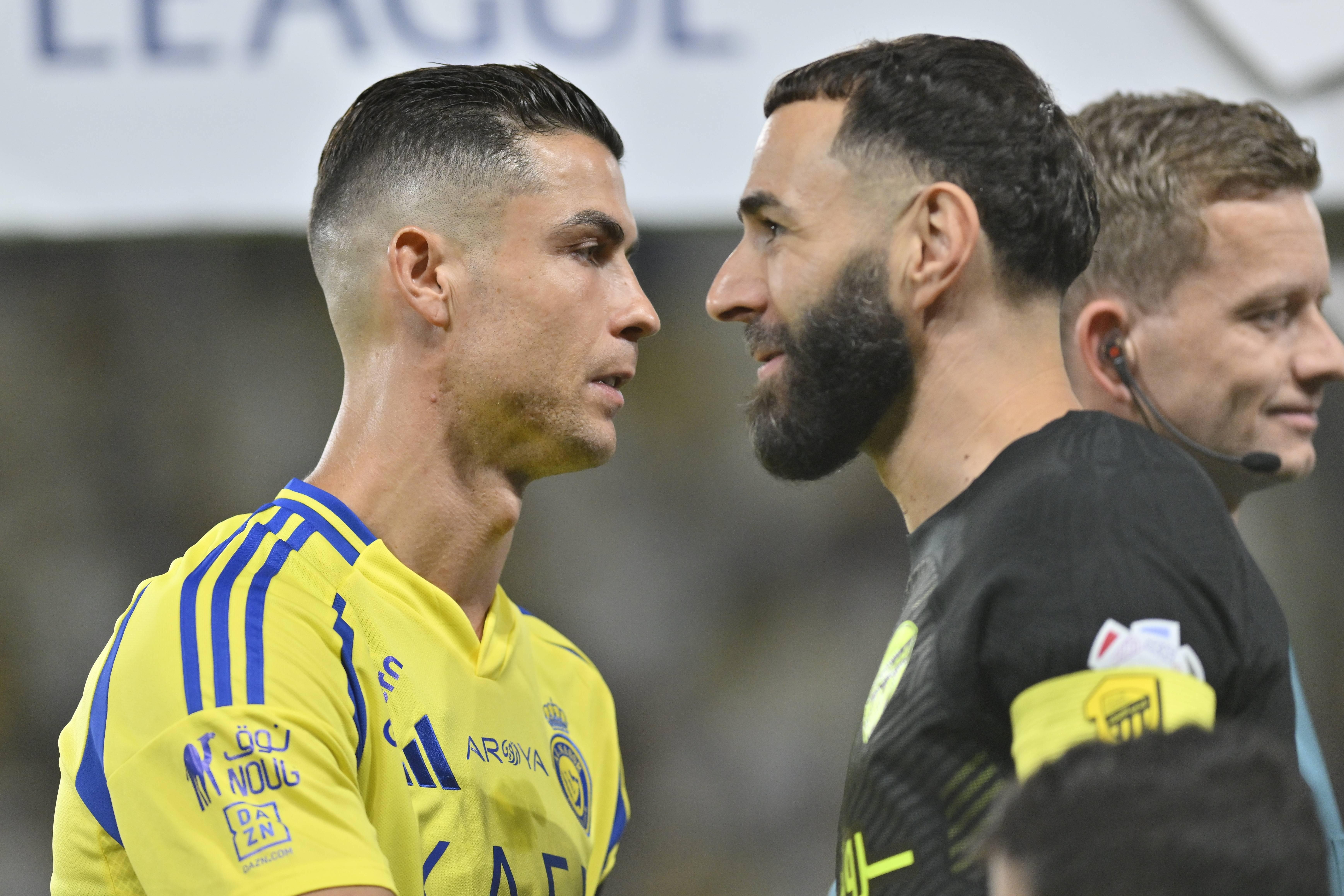 Cristiano Ronaldo e Karim Benzema, ex-colegas no Real Madrid, a defrontarem-se na Arábia Saudita