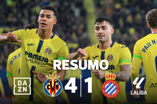 Villarreal goleia e iguala Atlético Madrid no 3.º lugar da LaLiga (resumo)