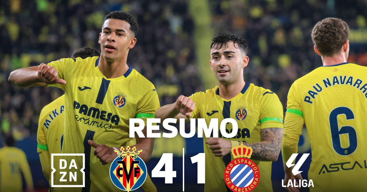 Villarreal goleia e iguala Atlético Madrid no 3.º lugar da LaLiga (resumo)