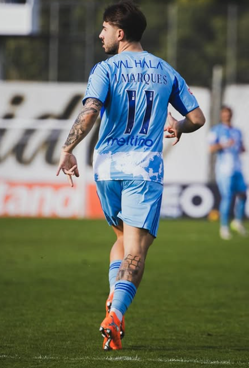 João Marques entrou ao intervalo da partida com o Nacional (Foto Instagram/Casapia)