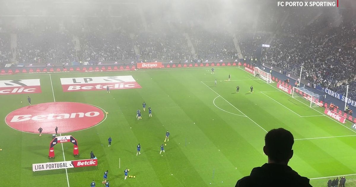 FC Porto em aquecimento