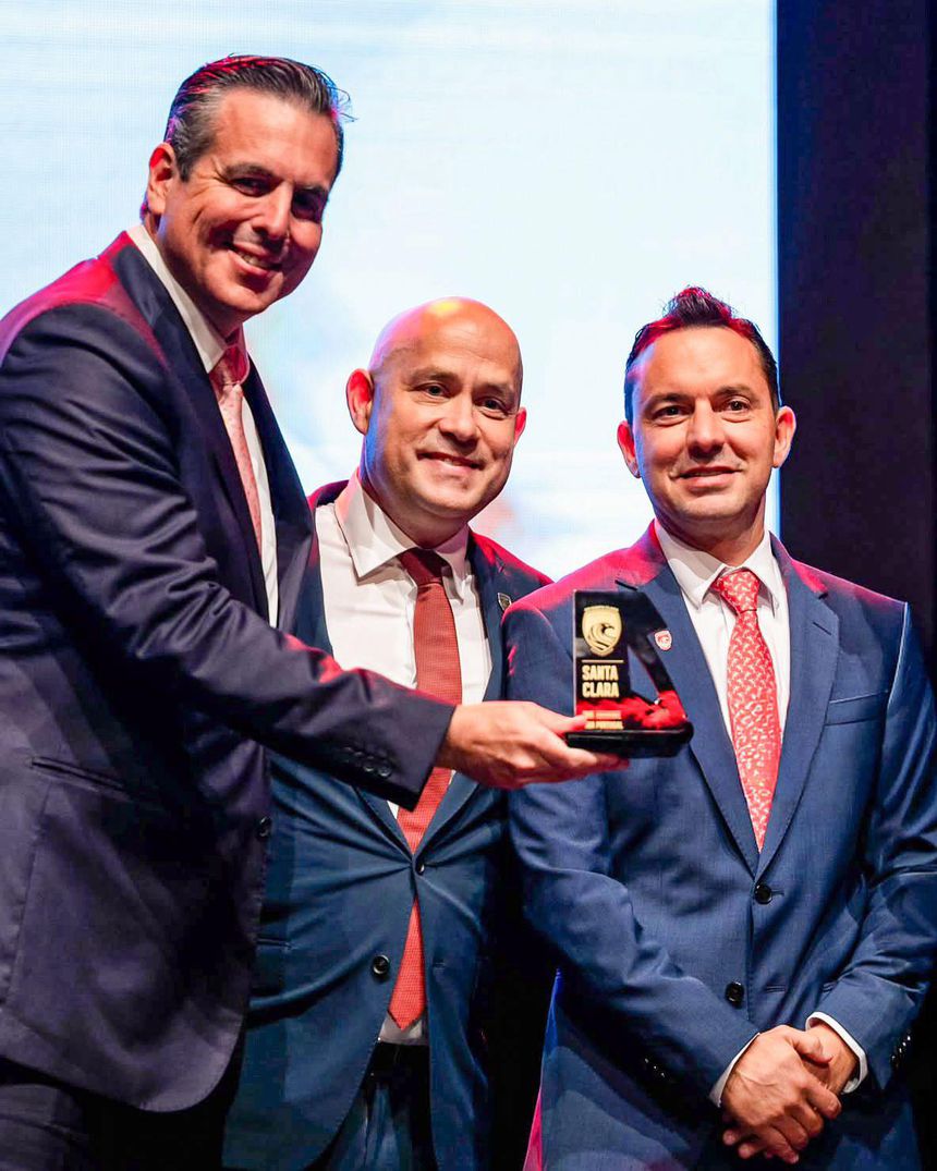Bruno Vicintin, Ricardo Pacheco e Klauss Câmara. Foto: SANTA CLARA