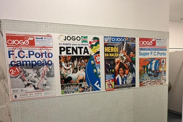 FC Porto enche balneário do Sporting com imagens provocatórias (fotos)