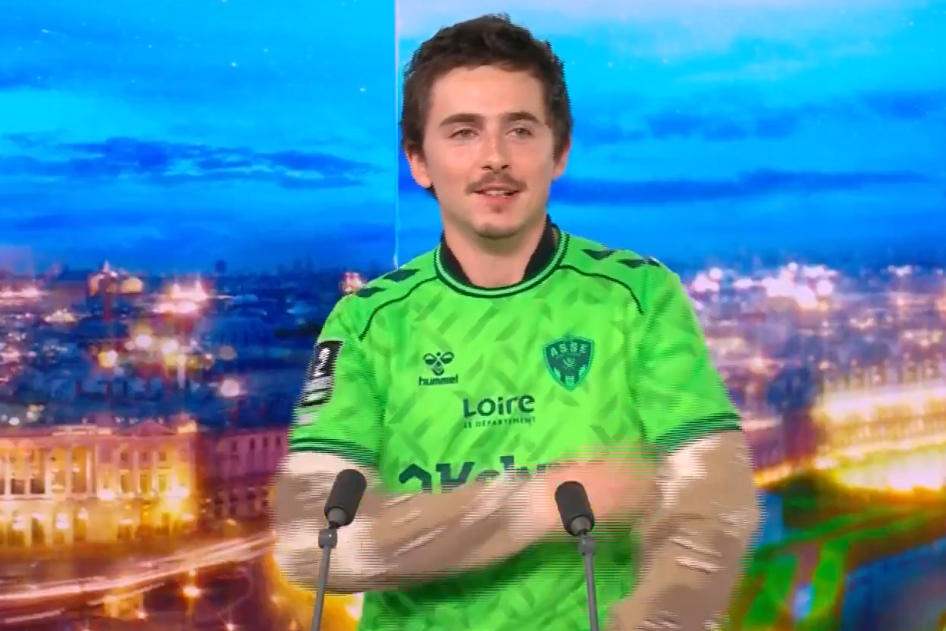 Chalamet no telejornal francês TF1 - Foto: TF1