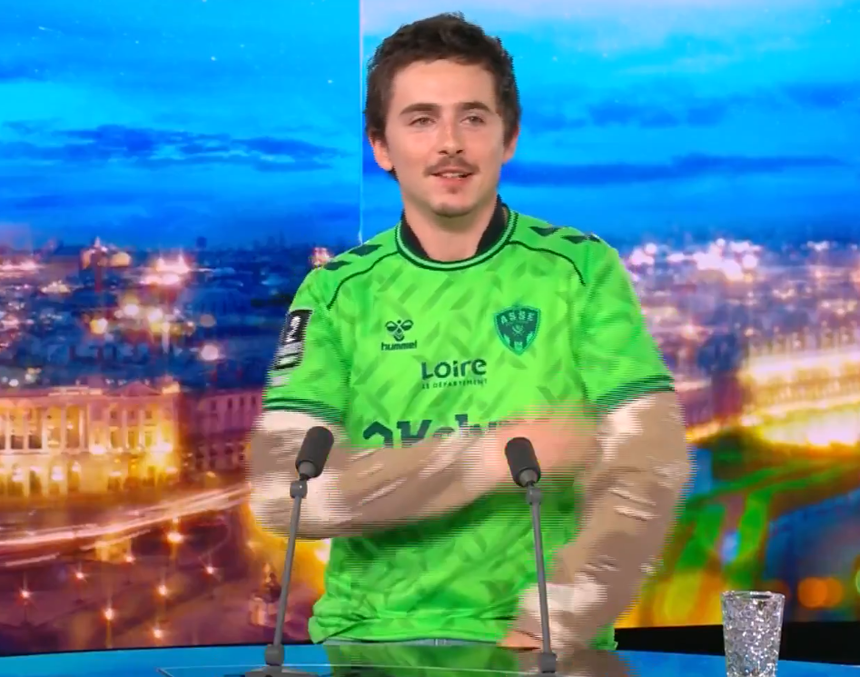 Chalamet no telejornal francês TF1 - Foto: TF1