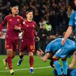 Malen bisou na vitória da Roma