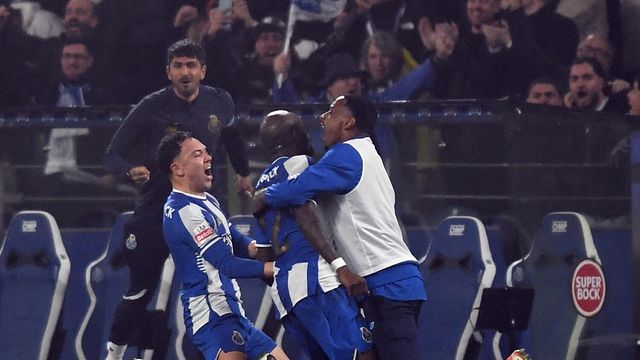 Festejos dos jogadores do FC Porto (Foto: Catarina Morais / Kapta+)