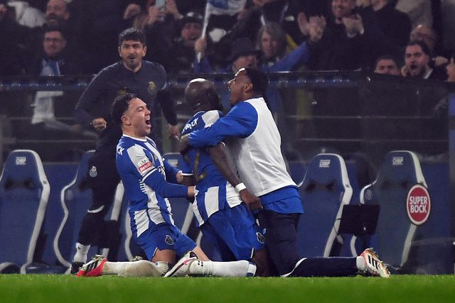 Festejos dos jogadores do FC Porto (Foto: Catarina Morais / Kapta+)