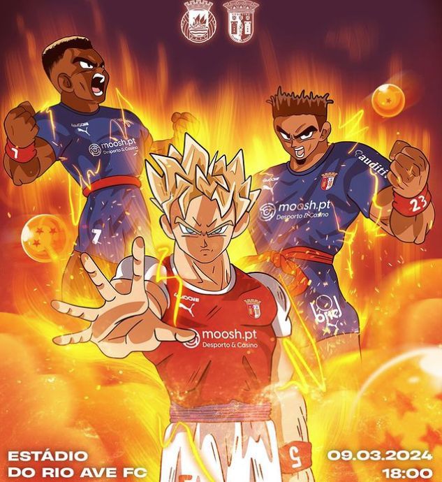 SC Braga lança jogo em Vila do Conde com homenagem ao criador de 'Dragon Ball'