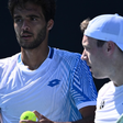 Francisco Cabral e Lucas Miedler nunca tinham jogado Indian Wells. Foto FPT