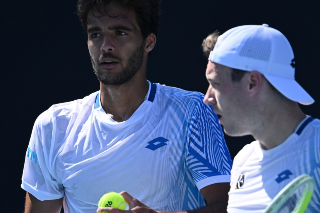 Francisco Cabral e Lucas Miedler nunca tinham jogado Indian Wells. Foto FPT